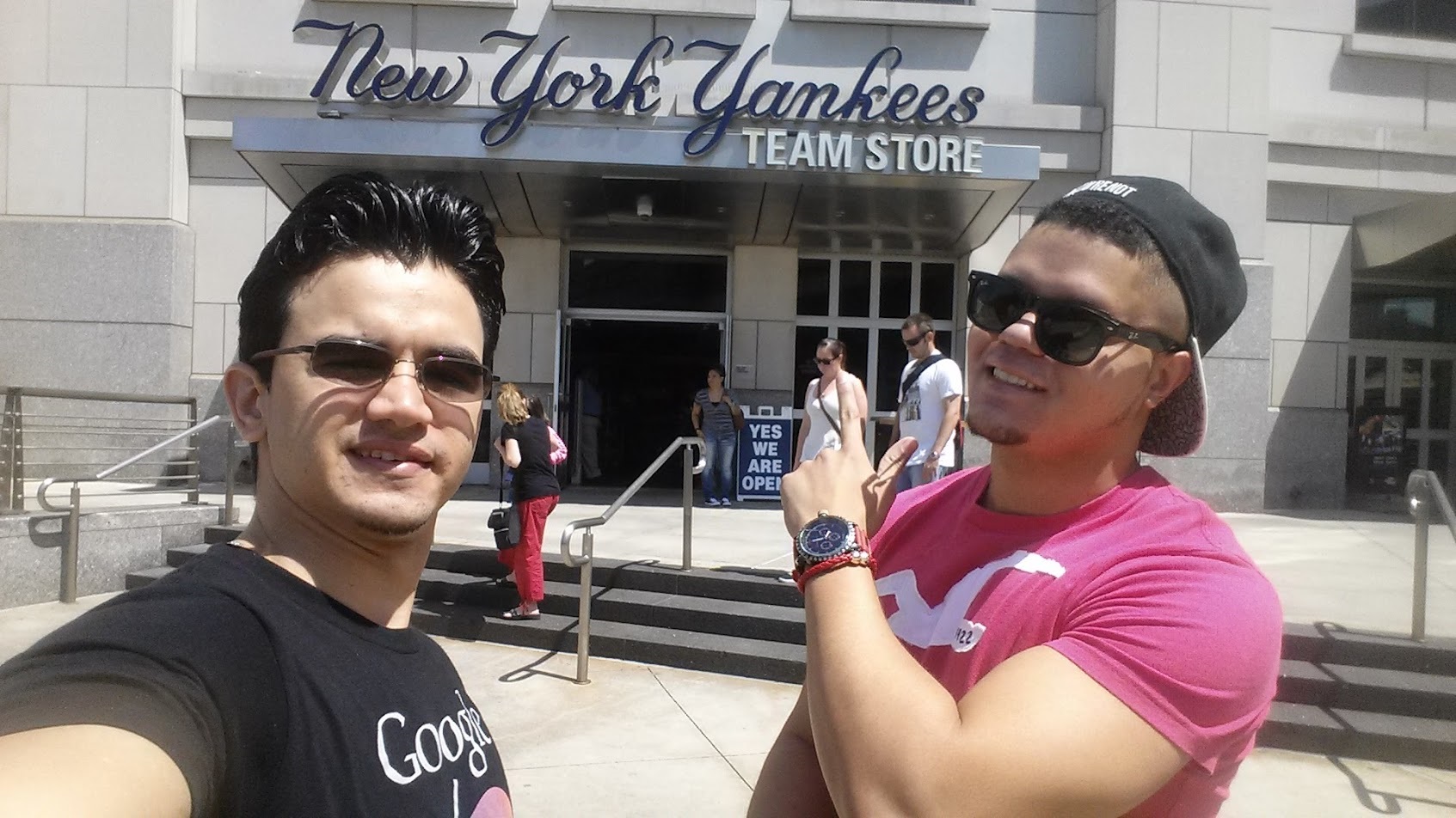 Greg and Enrique in Yankee Stadium