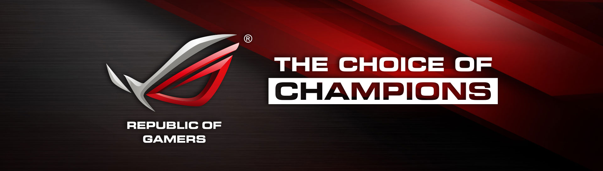 republic of Gamers Banner: The choice of champions