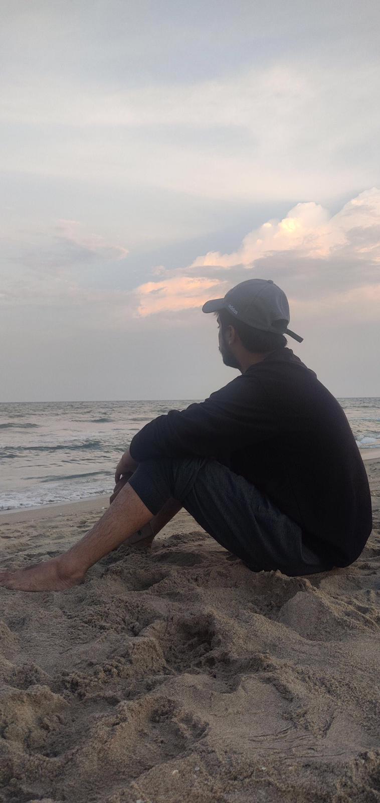 Saad Enjoying the Beach
